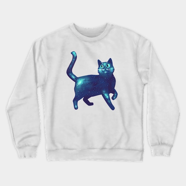 Cosmic Cat Crewneck Sweatshirt by Spacey’s